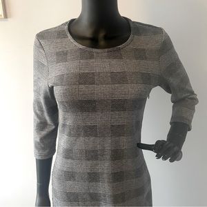 Twik grey gingham mini dress
